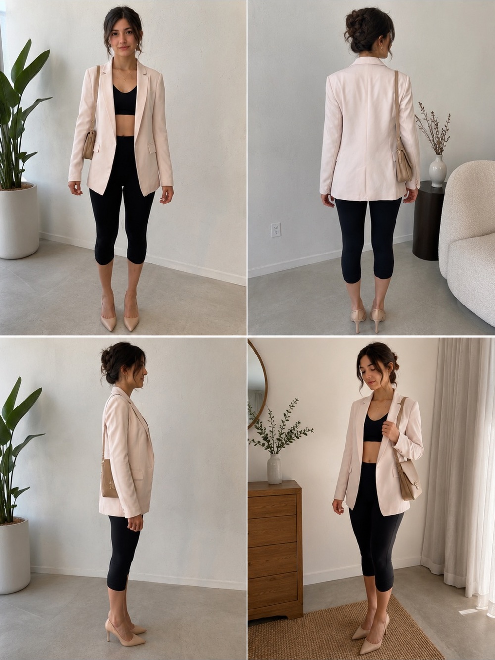 RW&CO. Pale Blush Pink Blazer